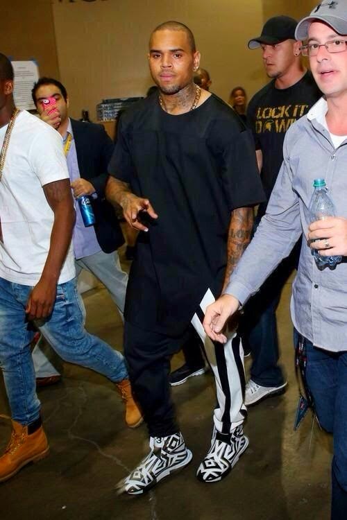 DOPE! Are you feeling Chris Brown's Outfit to iHeartRadio music festival? |  naijaminded